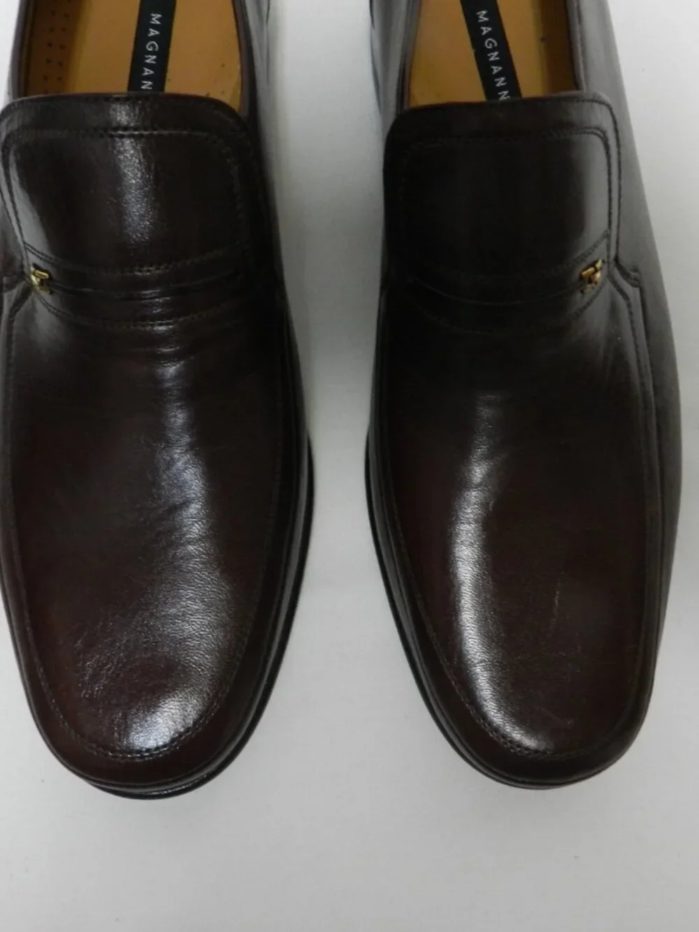 Magnanni Leather Vintage loafers slip-on brown Spain NEW Size Sz 10 M